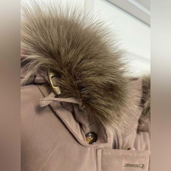 Fleet Street Women's Coat Zip Button Combo Rabbit Fur Trim Hood - Picture 14 of 14